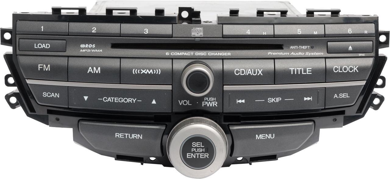 Main image of 2010 Honda Accord AM FM XM Radio 6 Disc CD MP3 Player 39100-TA0-L411-M1 Opt 3PAE