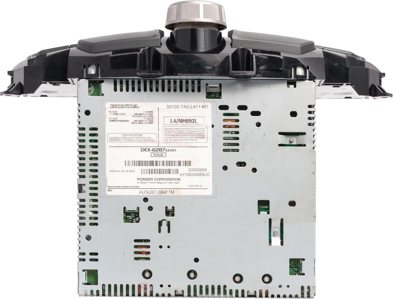 Alt view image 5 of 5 - 2010 Honda Accord AM FM XM Radio 6 Disc CD MP3 Player 39100-TA0-L411-M1 Opt 3PAE