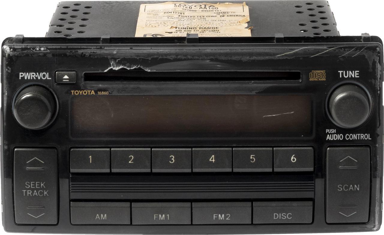 Main image of 2005-06 Toyota Camry AMFM Radio Single Disc CD Player 86120AA160 Face Code 16860