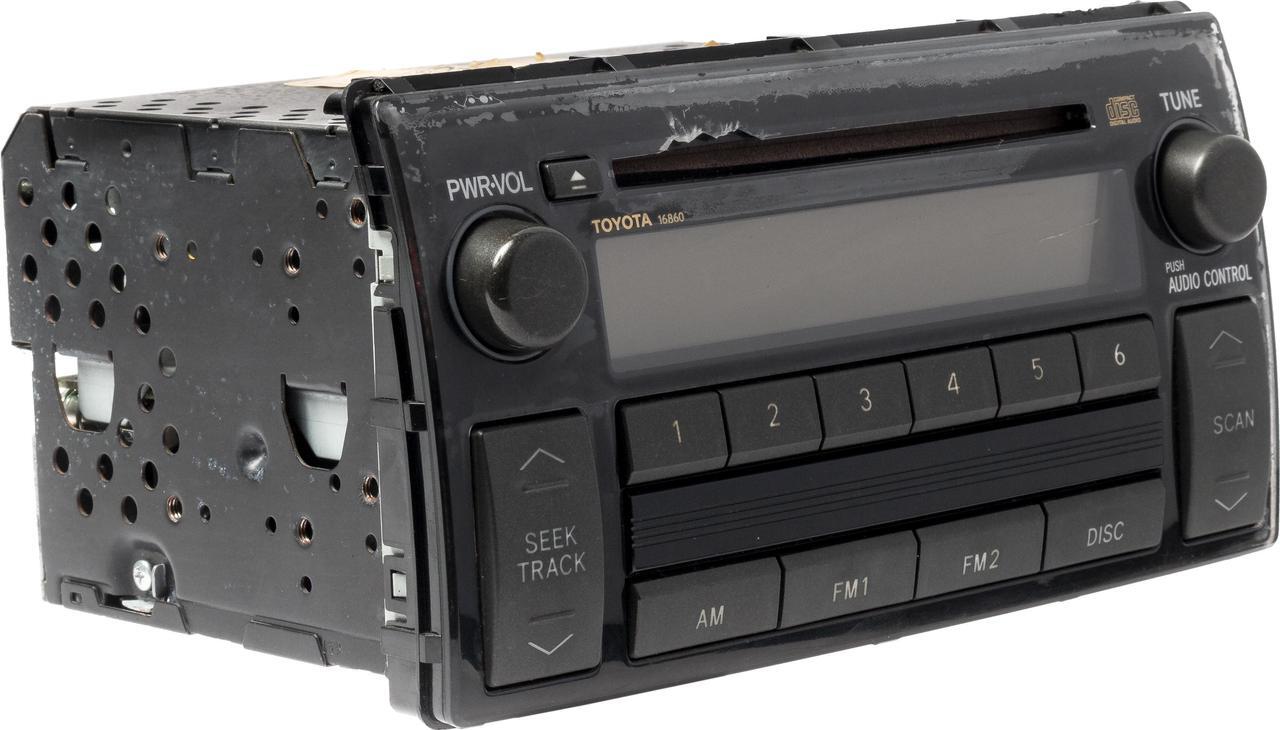 Alt view image 3 of 5 - 2005-06 Toyota Camry AMFM Radio Single Disc CD Player 86120AA160 Face Code 16860