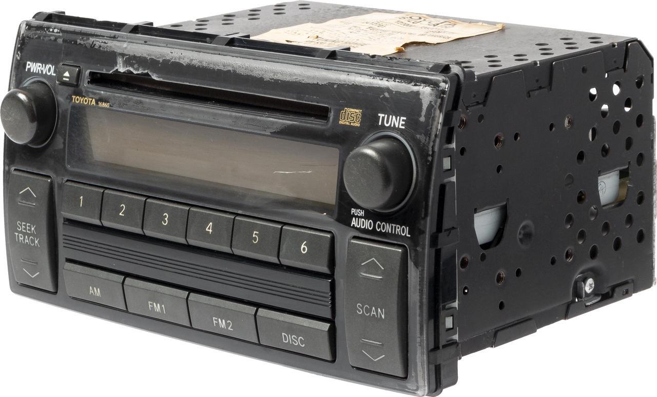 Alt view image 2 of 5 - 2005-06 Toyota Camry AMFM Radio Single Disc CD Player 86120AA160 Face Code 16860