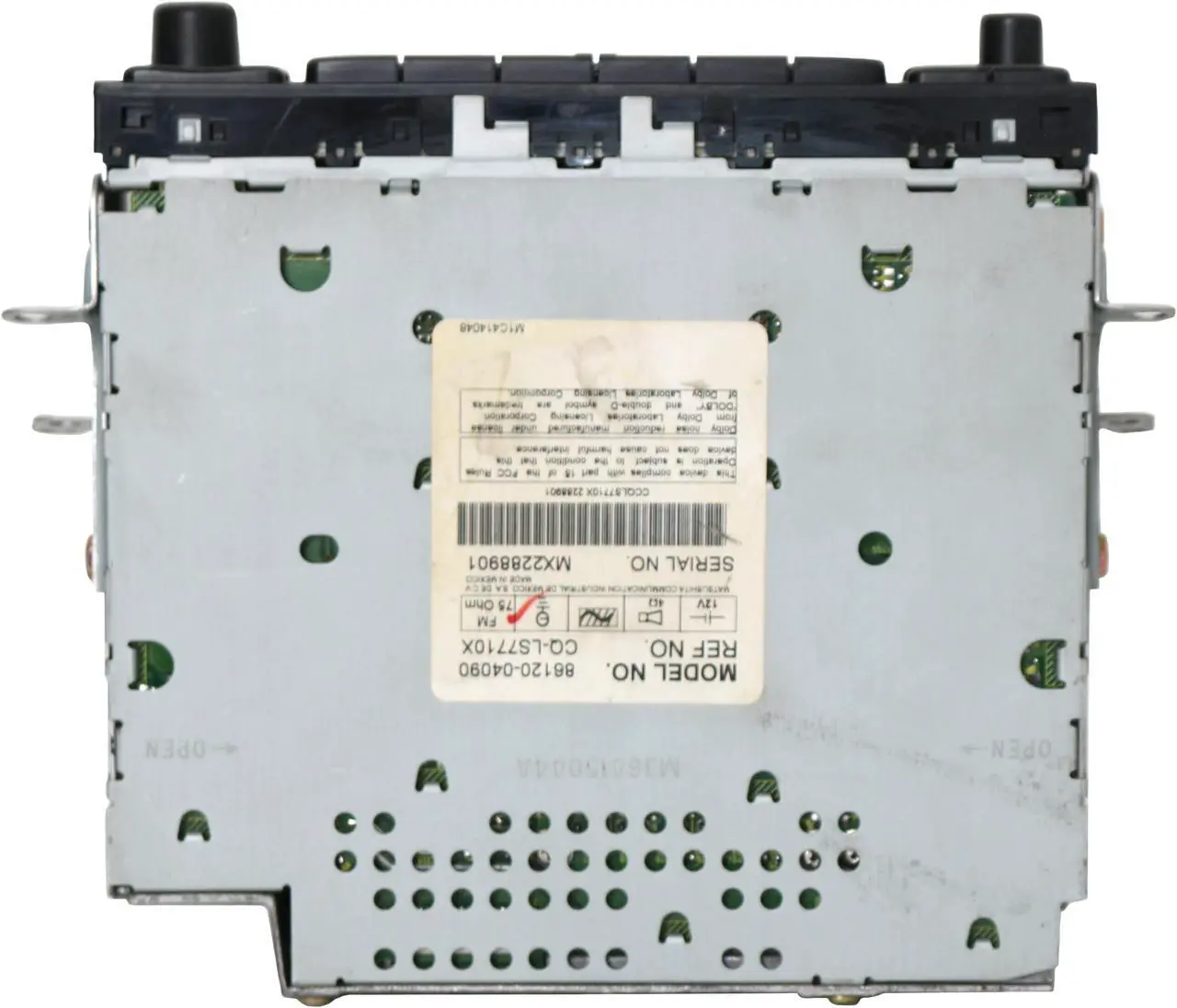 Alt view image 5 of 5 - 1997-02 Toyota Corolla Tacoma Radio AMFM Cassette w Aux Input 86120-04090 A56409
