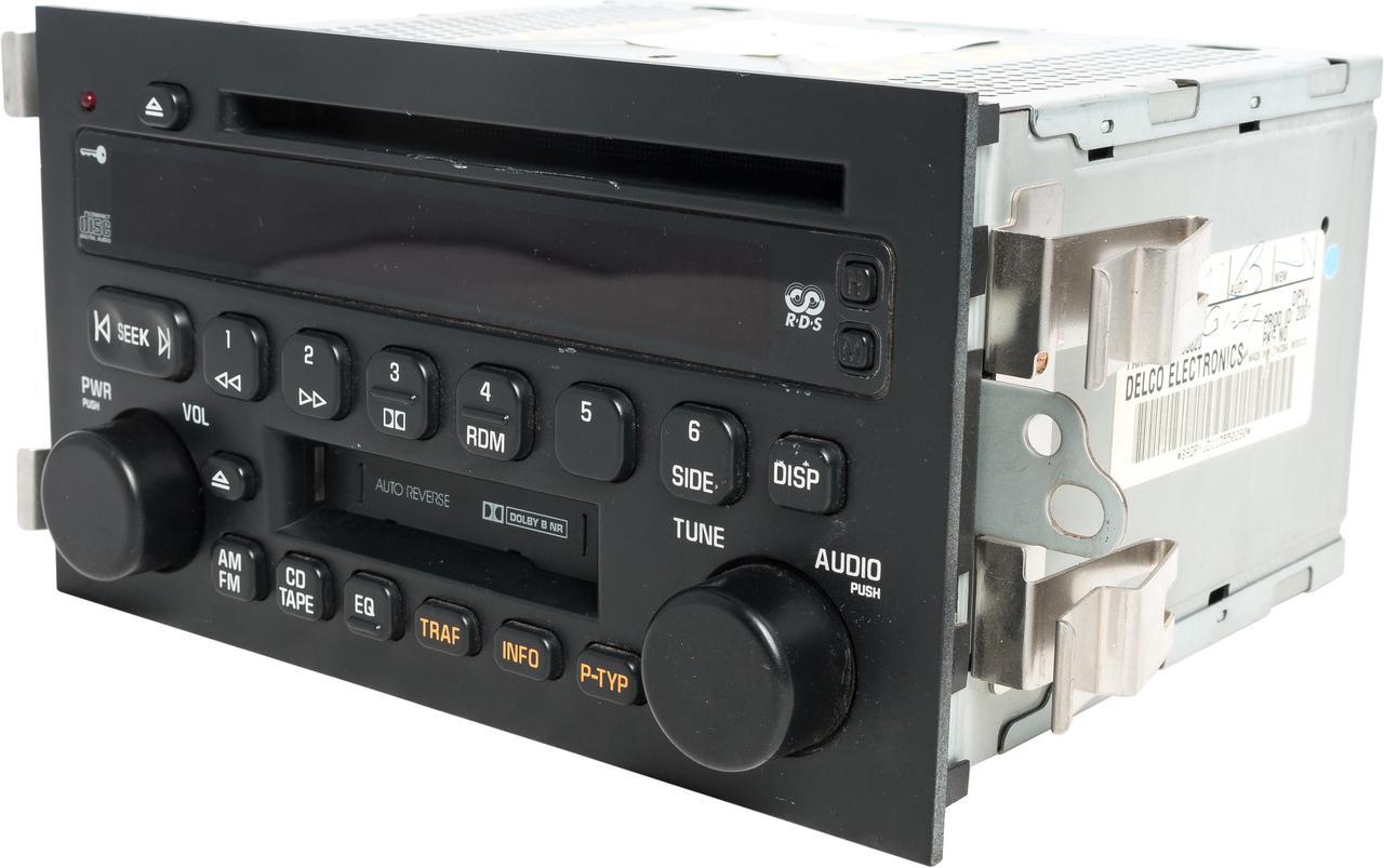 Alt view image 2 of 5 - 2002 Buick LeSabre OEM AM FM Cassette CD Player Radio 9366444 Option Code UN6