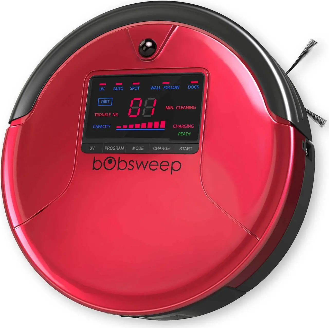 Alt view image 6 of 20 - bObsweep PetHair Robotic Vacuum Cleaner and Mop, Rouge