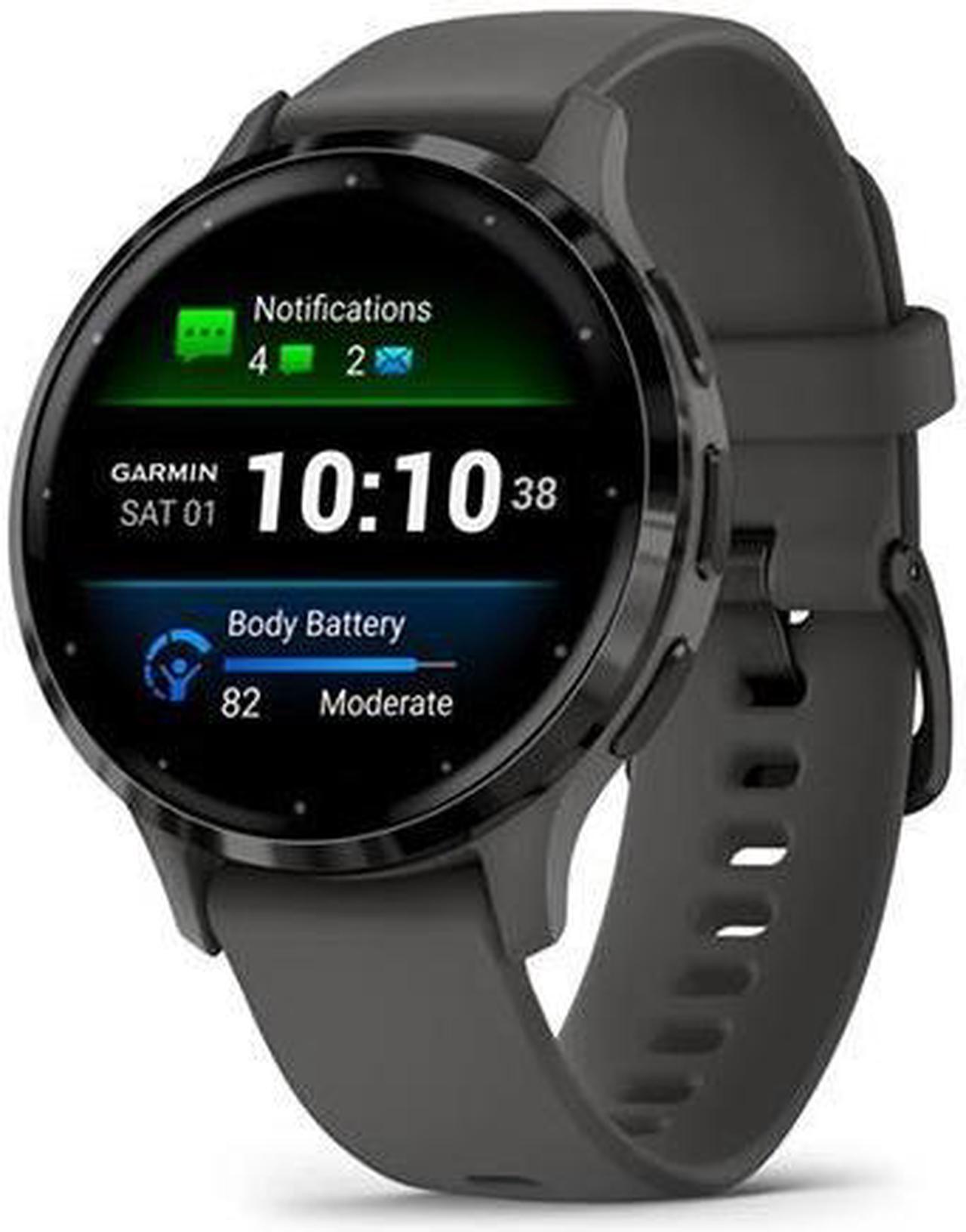 Alt view image 6 of 14 - Garmin Venu 3S, Soft Gold Stainless Steel Bezel with Dust Rose Case and Silicone Band | Smart Watch 010-02785-03