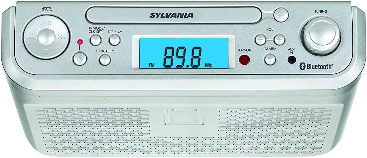 Alt view image 12 of 18 - Sylvania SKCR2713 Under-Counter Bluetooth CD Clock Radio