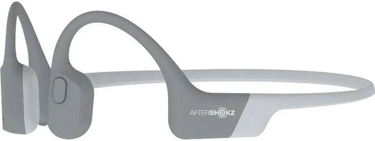 Alt view image 7 of 17 - Aftershokz Aeropex Bone Conduction Headset with Microphone (Lunar Gray)