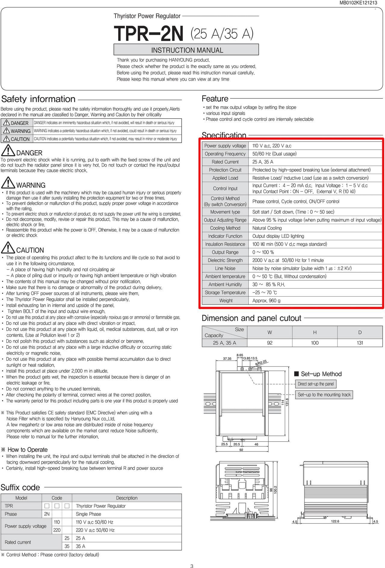 Alt view image 2 of 3 - Temperature Controller 110V A.C. 220V A.C. Thyristor Power Regulator, Heat Wire