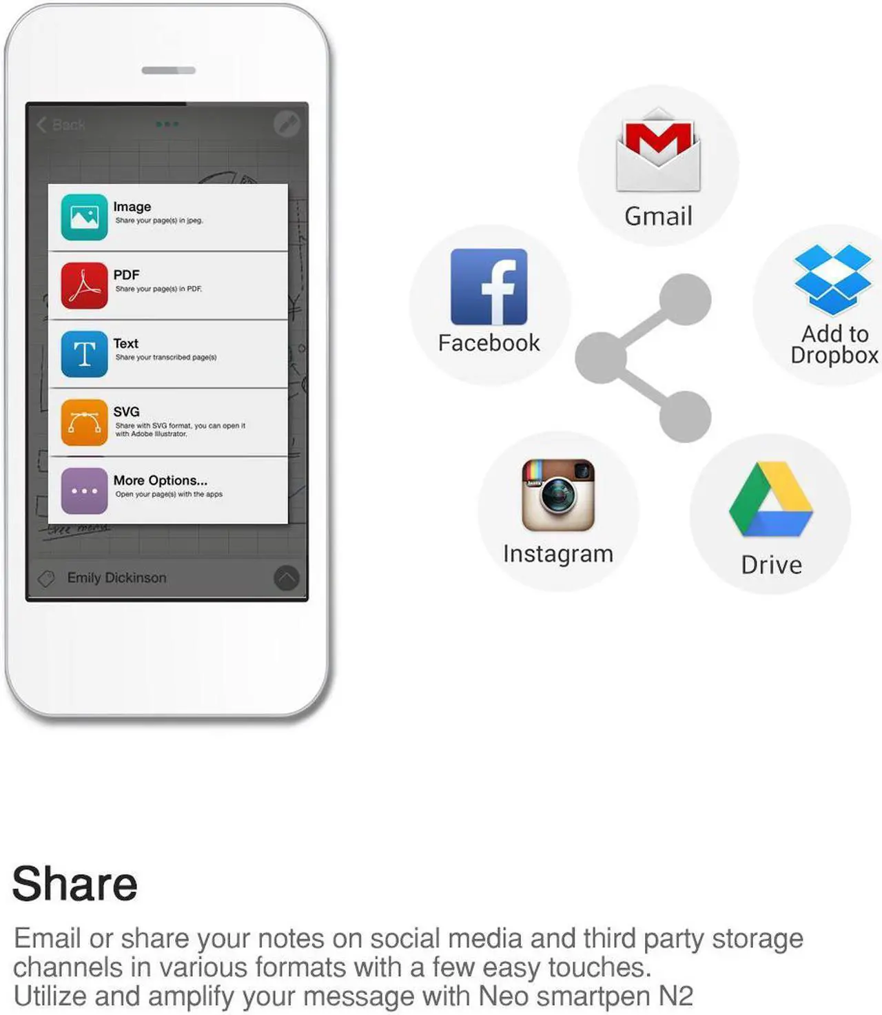 Alt view image 5 of 7 - Neo SmartPen Handwritten Notes into Digital Application Digital Pen (Silver or Black x 1)
