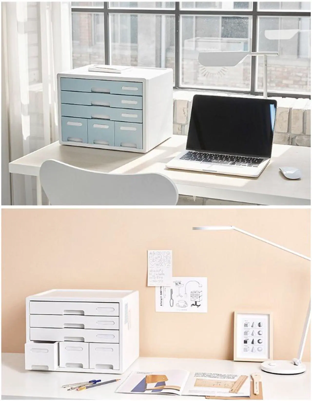 Alt view image 4 of 7 - Desk Combo Cabinet Desk Storage Your Office Needs it
Office Home Desk Organizer Cabinet