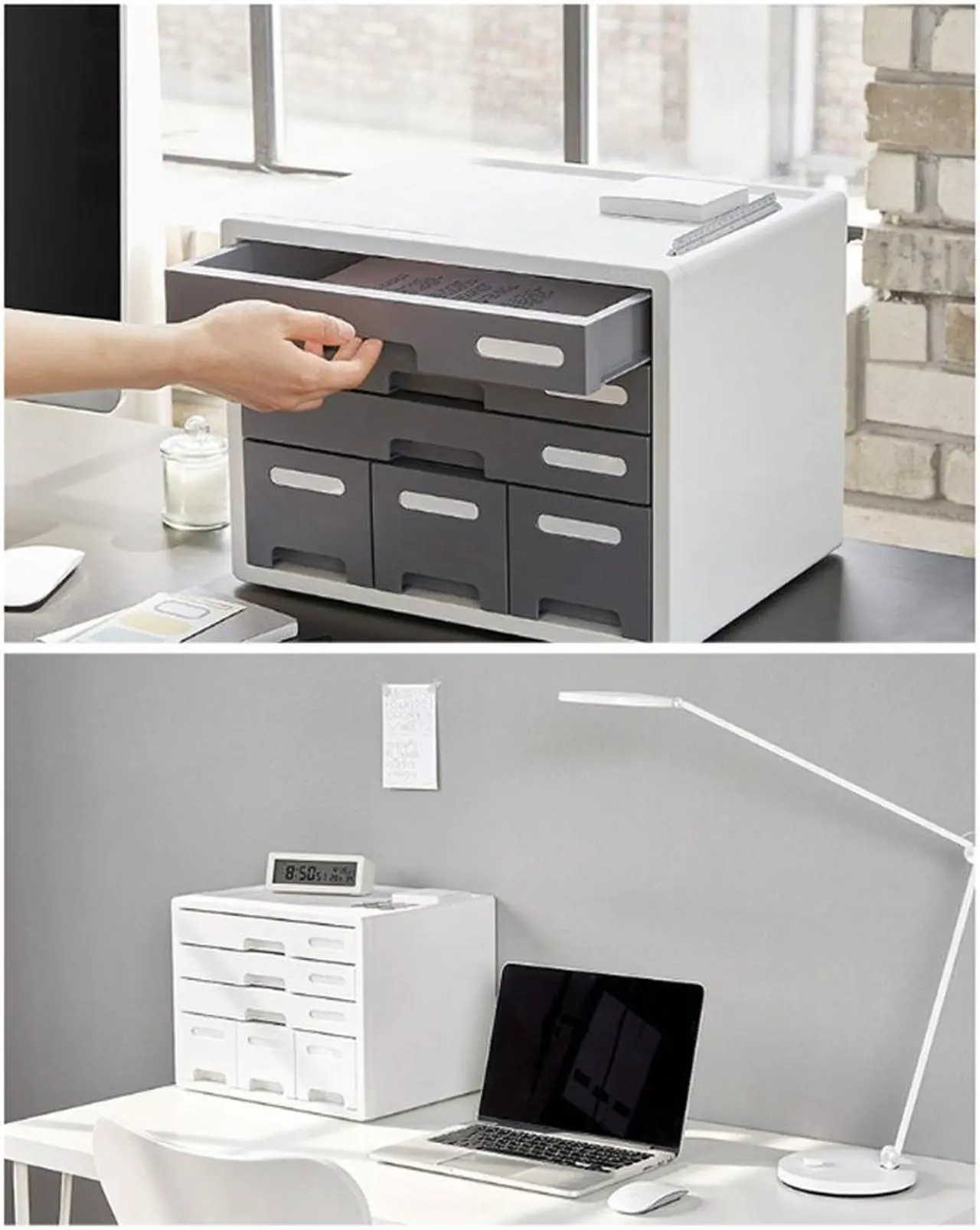Alt view image 5 of 7 - Desk Combo Cabinet Desk Storage Your Office Needs it
Office Home Desk Organizer Cabinet