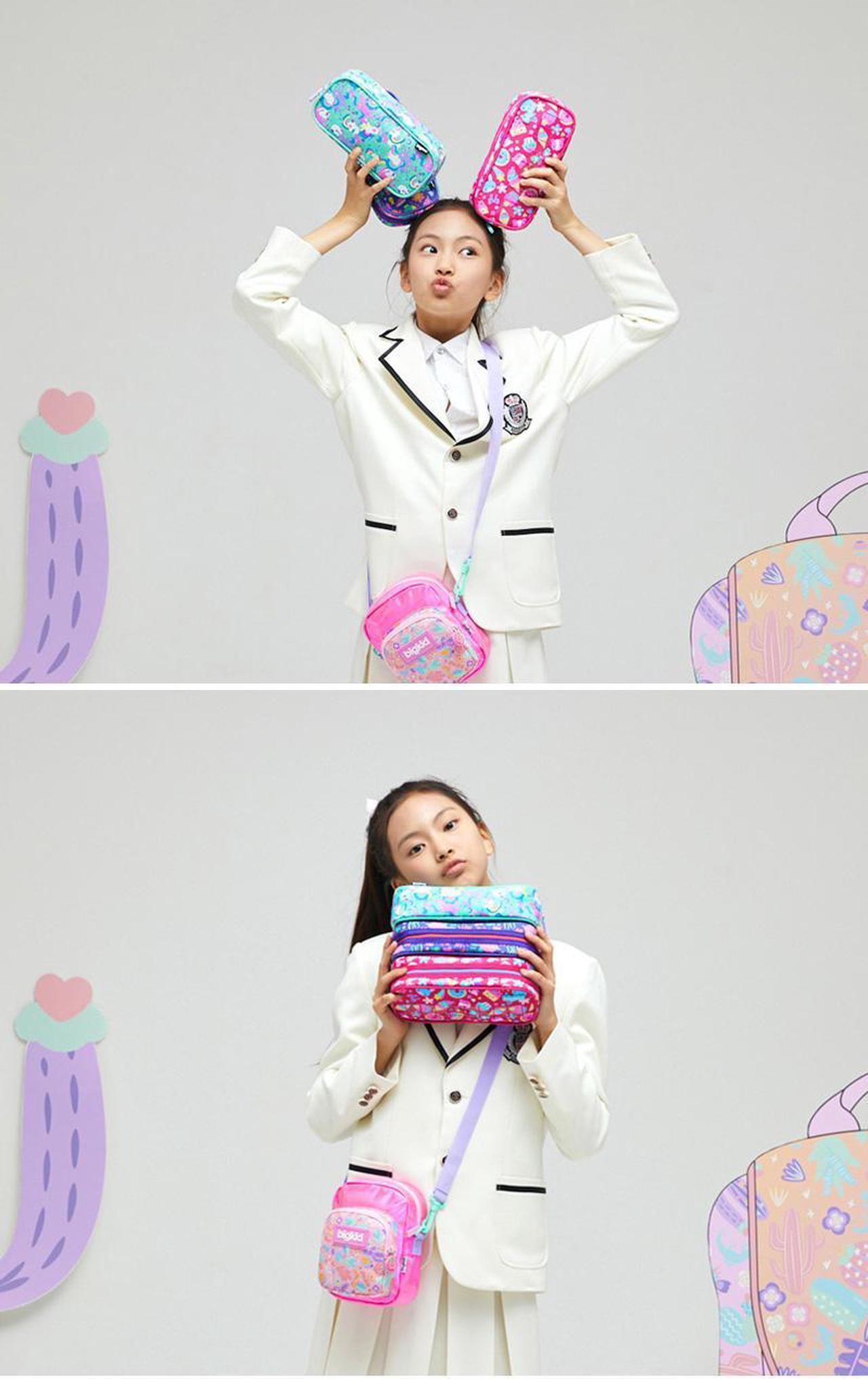 Alt view image 3 of 7 - Kids Children Gift School Pencil Case Alphabet Paper Making Words Pencil Holder
