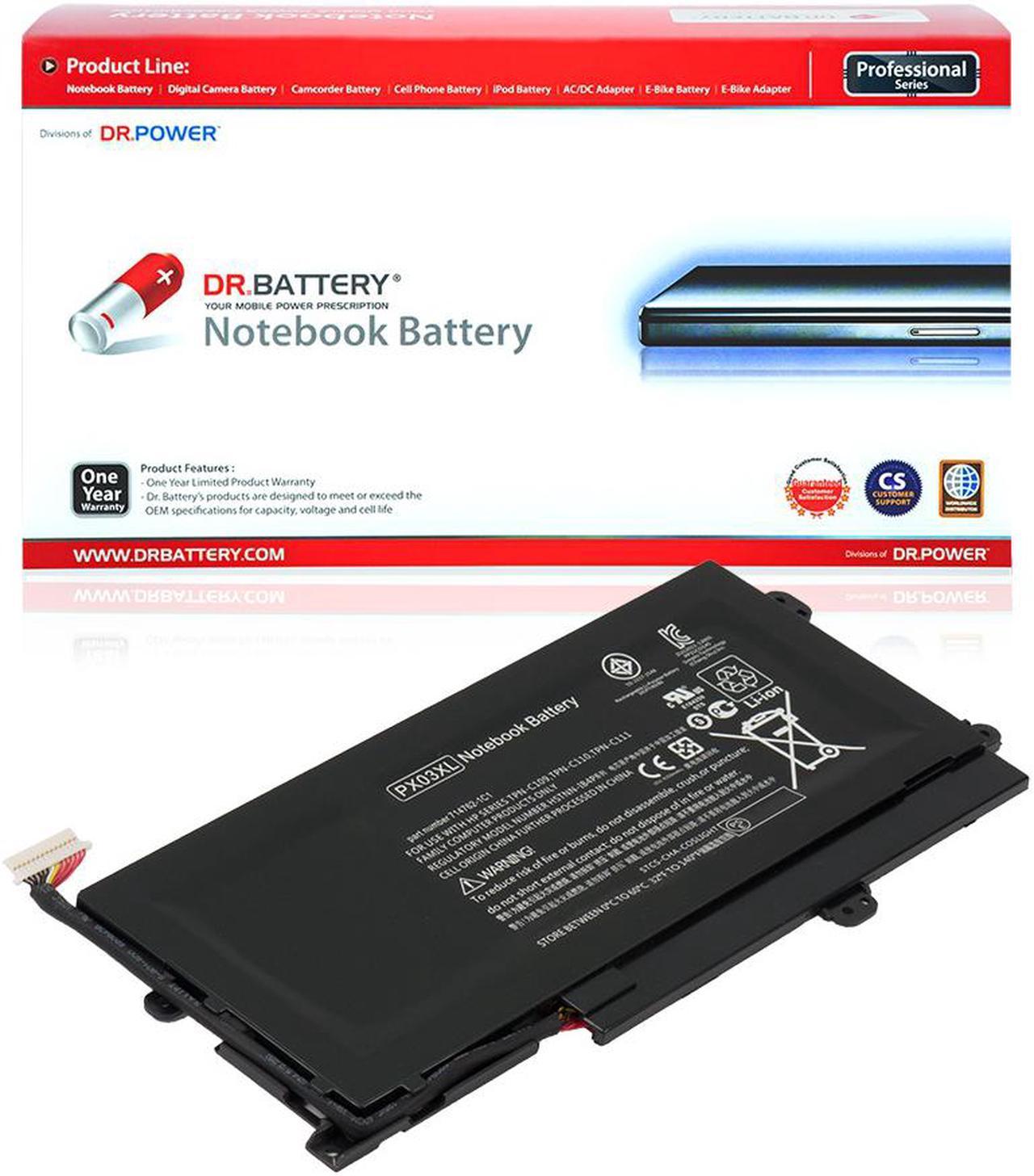 DR. BATTERY - Replacement for HP Envy 14-k074ca / 14-k100eo / 14-k101tx / 14-k102tx / 14-k106la / 14-k107tx / 14-k108tx / 715050-001 / HSTNN-IB4P / HSTNN-LB4P / PX03XL / TPN-C109 / TPN-C110