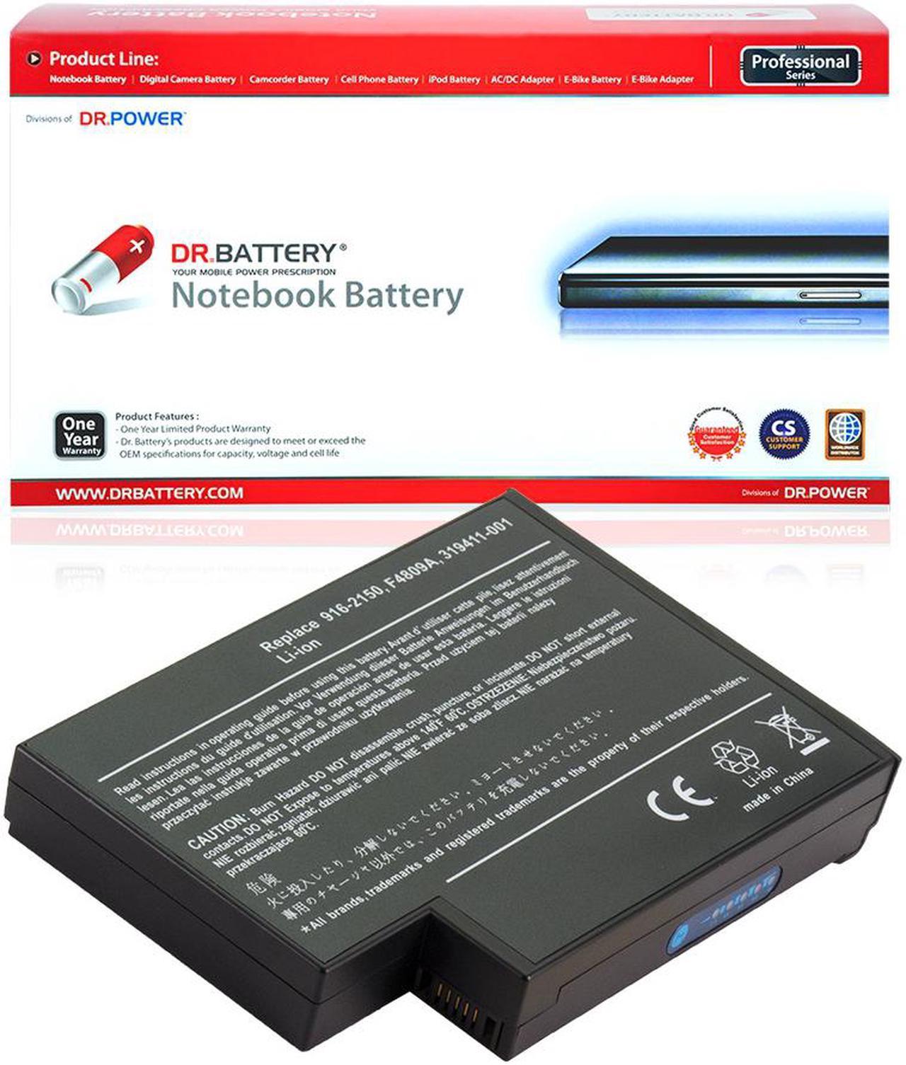 DR. BATTERY - Replacement for Compaq Presario 1100 / 2100 / 2105US / 2190US / 2200 / 2500 / 2580US / 2590US / 916-2150 / CQ-P2100L / DB946A / DB946A#ABA / F4809-60901 / F4098A / F4809A / F4812A