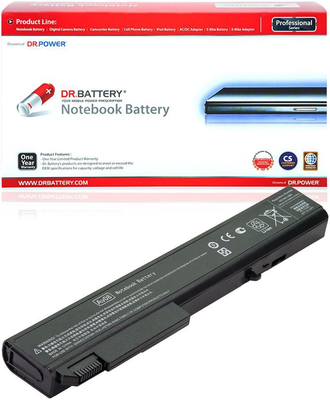 DR. BATTERY - Replacement for HP EliteBook 8540p / 8540w / 8710b / 8710p / 8710w / 8730 / 8730p / 8730w / 484788-001 / 493976-001 / 501114-001 / AV08 / AV08073 / AV08XL / BS554AA / BS554AA#ABA