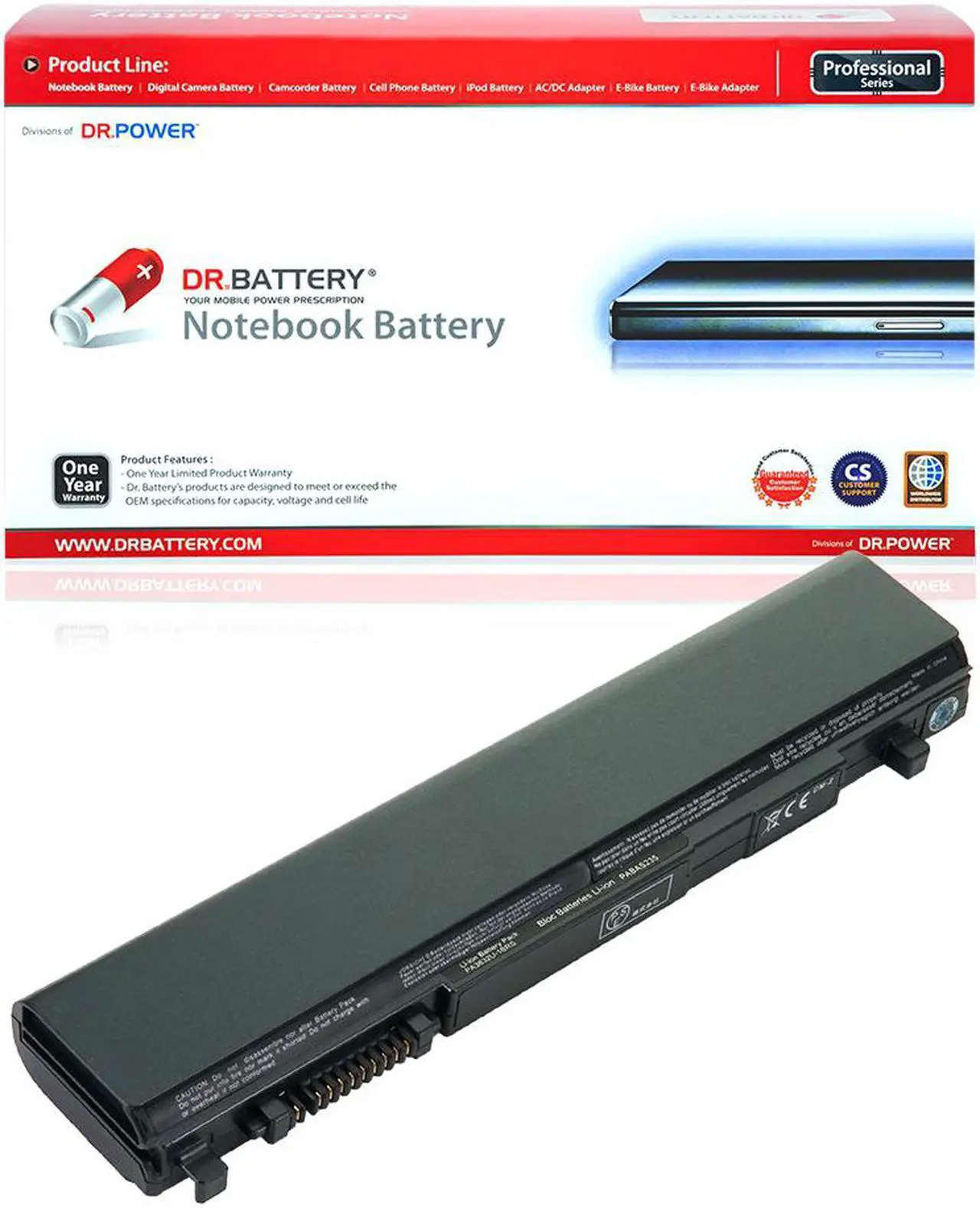Main image of DR. BATTERY - Replacement for Toshiba Portege R700 / R705 / R830 / R835 / R930 / R935 / PA3832U-1BRS / PA3833U-1BRS / PA3929U-1BRS / PA3930U-1BRS / PA5043U-1BRS / PABAS235 / PABAS236 / PABAS249