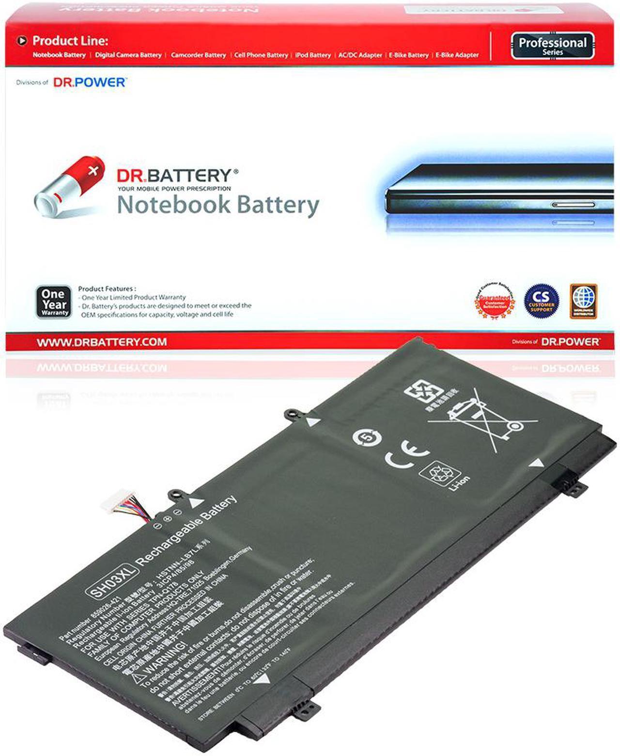 DR. BATTERY - Replacement for HP Spectre X360 13-w021tu (Z4K33PA) / 13-w022tu / 13-w022tu (Z4K34PA) / 13-w031ng / 13-w033ng / 13-w0xx / TPN-Q178 / 859026-421 / 859356-855 / HSTNN-LB7L / SH03