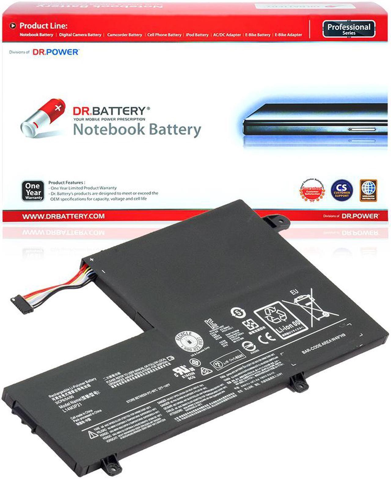 DR. BATTERY - Replacement for Lenovo Yoga 500 / 500 14ISK / 500-14IBD / 500-15 / L14L3P21 / L14M3P21