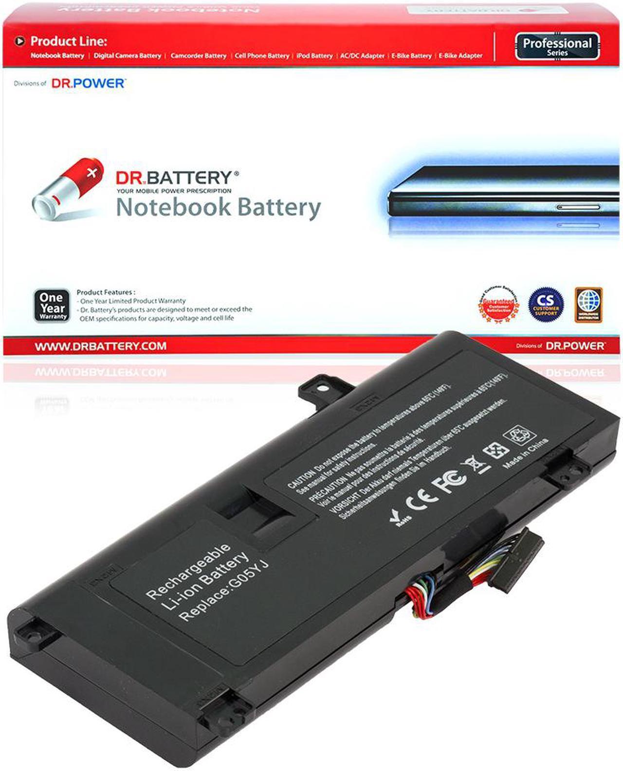 DR. BATTERY - Replacement for Dell Alienware 14 / 14d-1528 / 14d-1728 / 14d-1828 / 14d-2728 / 14d-4528 / 14d-4728 / 14d-4828 / 14d-5528 / 14d-5728 / 8X70T / G05YJ / P39G001 / Y3PN0 / 08X70T / 0G05YJ