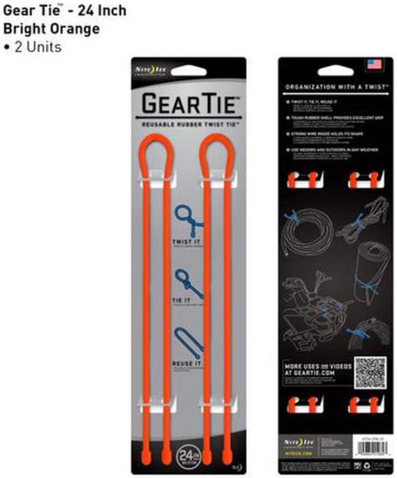 Alt view image 4 of 8 - Gear Tie 24" Two Pack - Orange