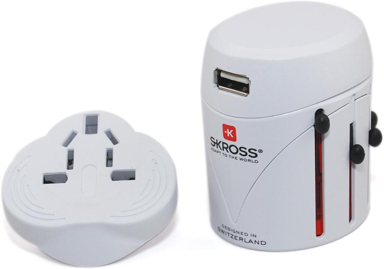 Skross World Adapter Classic USB White 1.300120