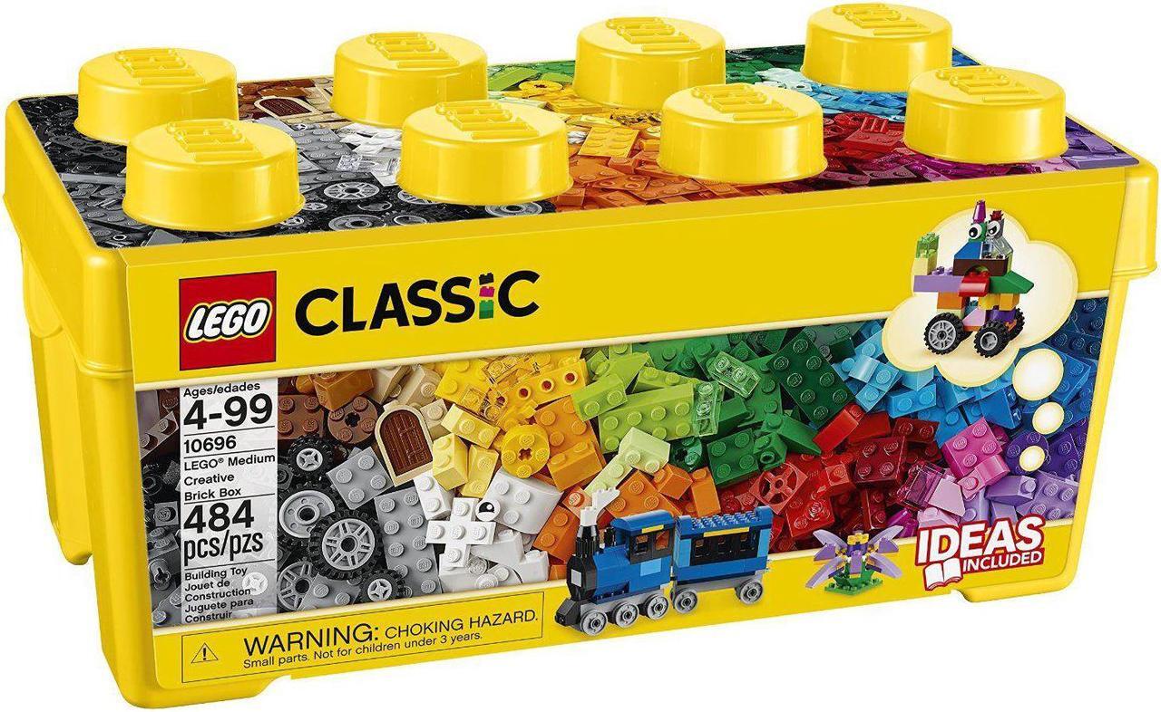 Alt view image 9 of 20 - LEGO Classic Medium Creative Bricks Kids 484 Piece Building Box Set | 10696