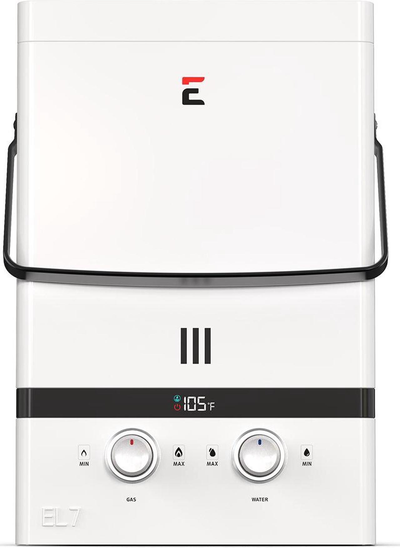 Eccotemp EL7 Luxe 1.85 GPM Outdoor Small Tankless Water Heater with LED Display