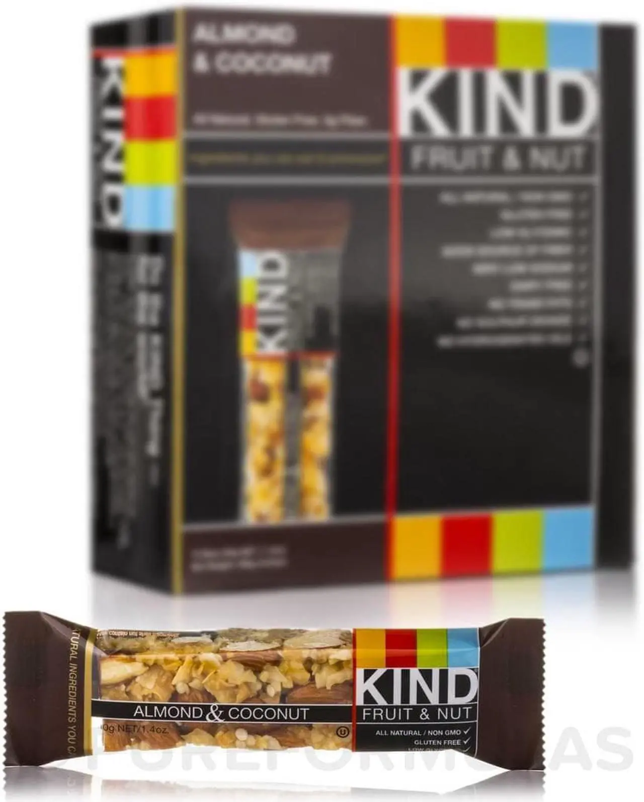 Alt view image 6 of 11 - Fruit & Nut Almond and Coconut  - Box - KIND Healthy Snacks - 12 Bars - Box