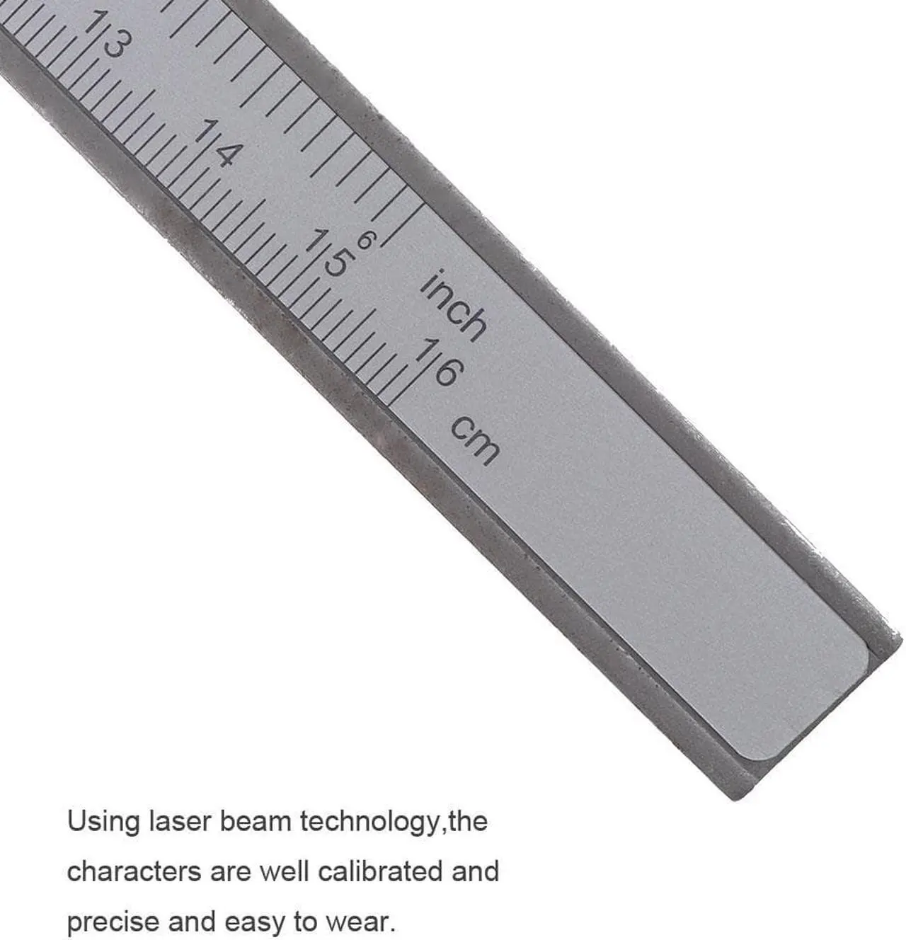 Alt view image 5 of 7 - 160mm Mini Carbon Steel Vernier Caliper Ruler with 0.1mm / 0.063in Accuracy and Sliding Wheel for Measuring
