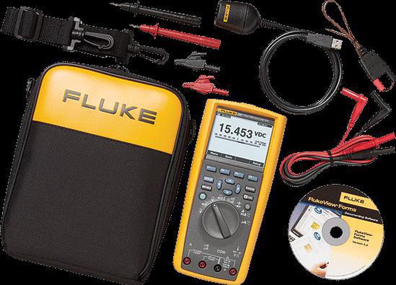 Main image of FLUKE FLUKE-287/FVF Digital Multimeter, 1,000 V Max DC, 0 V Max AC, TRMS,
