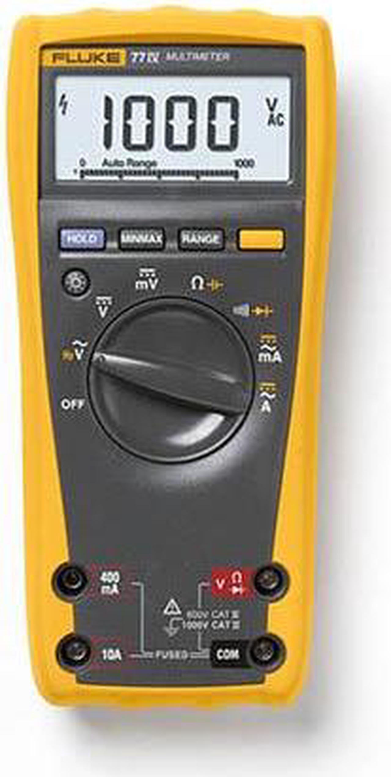 Alt view image 2 of 2 - Fluke 77-4 Automotive Digital Multimeter, 1000 V CAT III and Cat IV 600 V safety standards