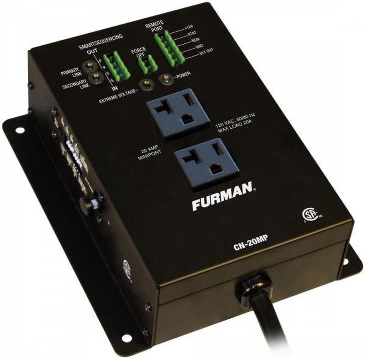 Furman CN-20MP 20A Remote Duplex, EVS, Smrt Sequencing, 10Ft Cord