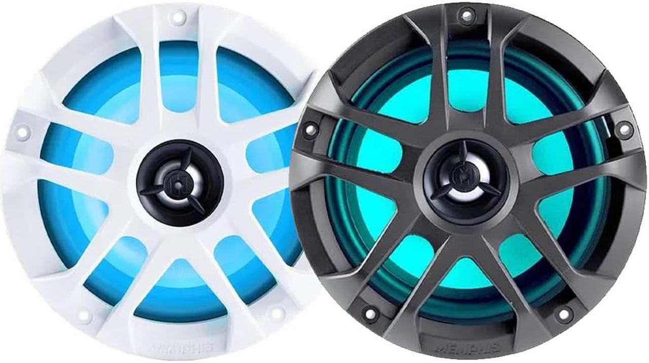 Memphis Audio MXA60L 6.5 2-Way RGB LED Powersports Marine Speakers