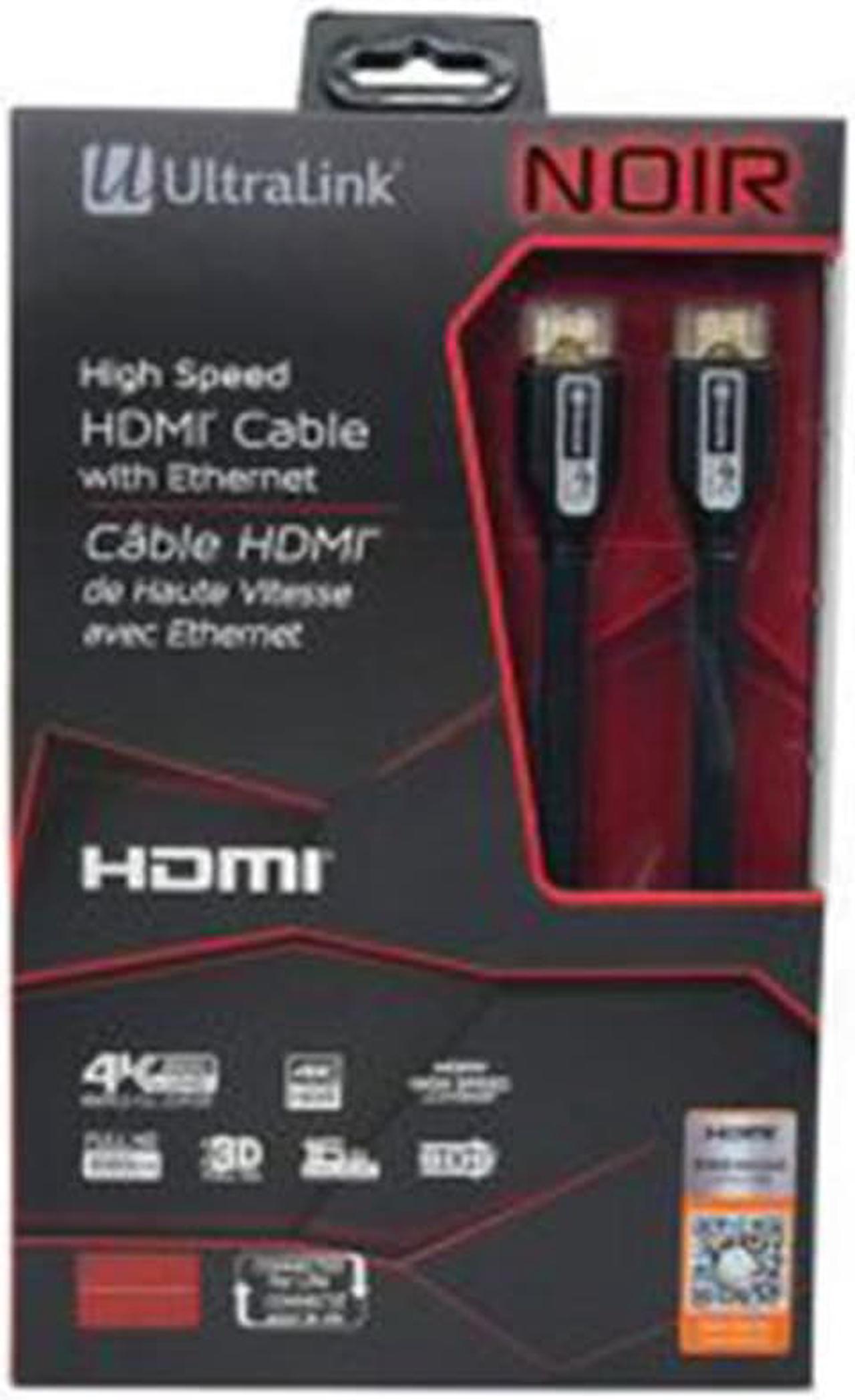 UltraLink ULN2MP Noir High Speed  2m HDMI Cable