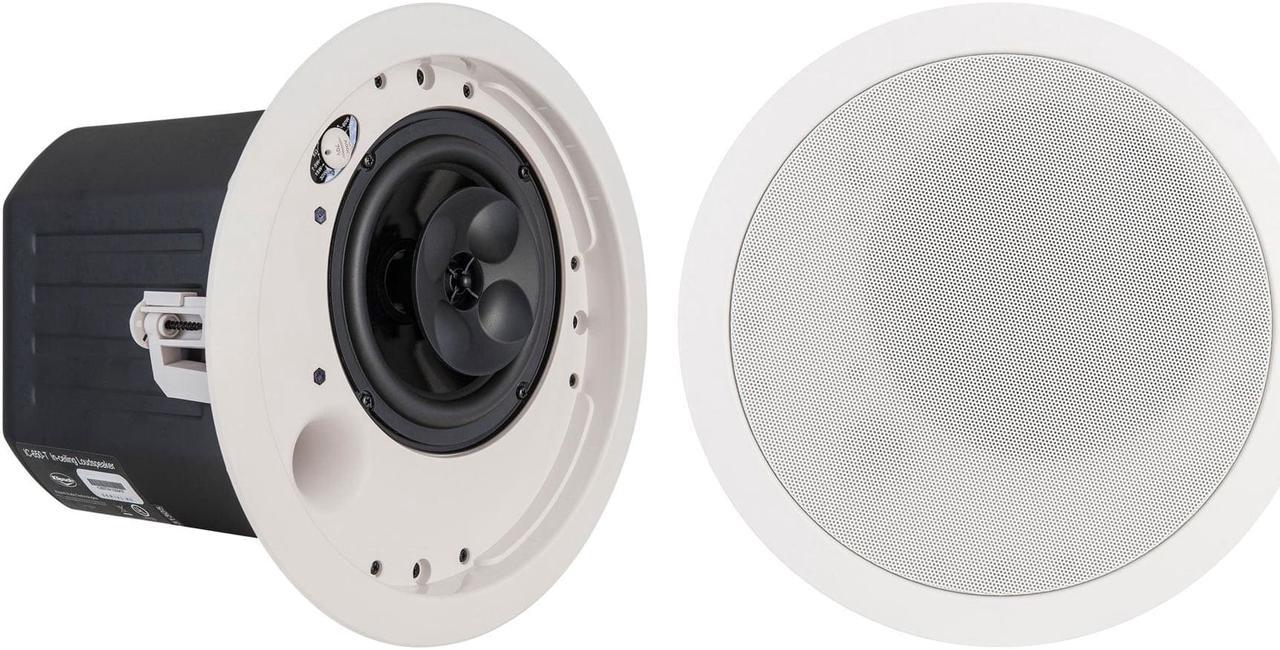 Klipsch IC-650TW 6.5 In-Ceiling Loudspeakers  Pair  White