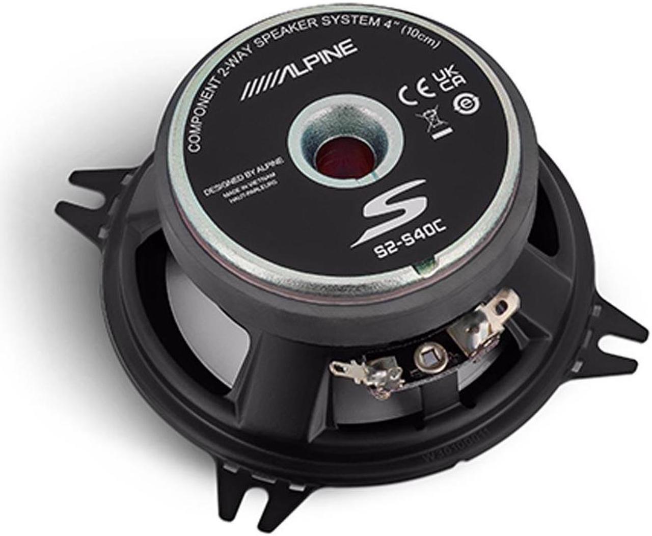 Alpine S2-S40C S-Series 4 Component 2-Way Speaker System