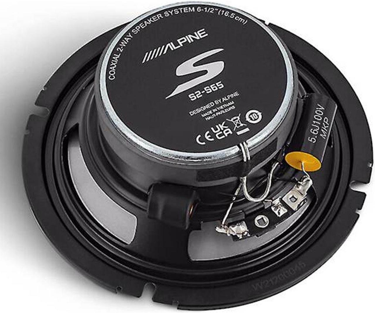 Alpine S2-S65 S-Series 6.5 Coaxial 2-Way Car Speakers