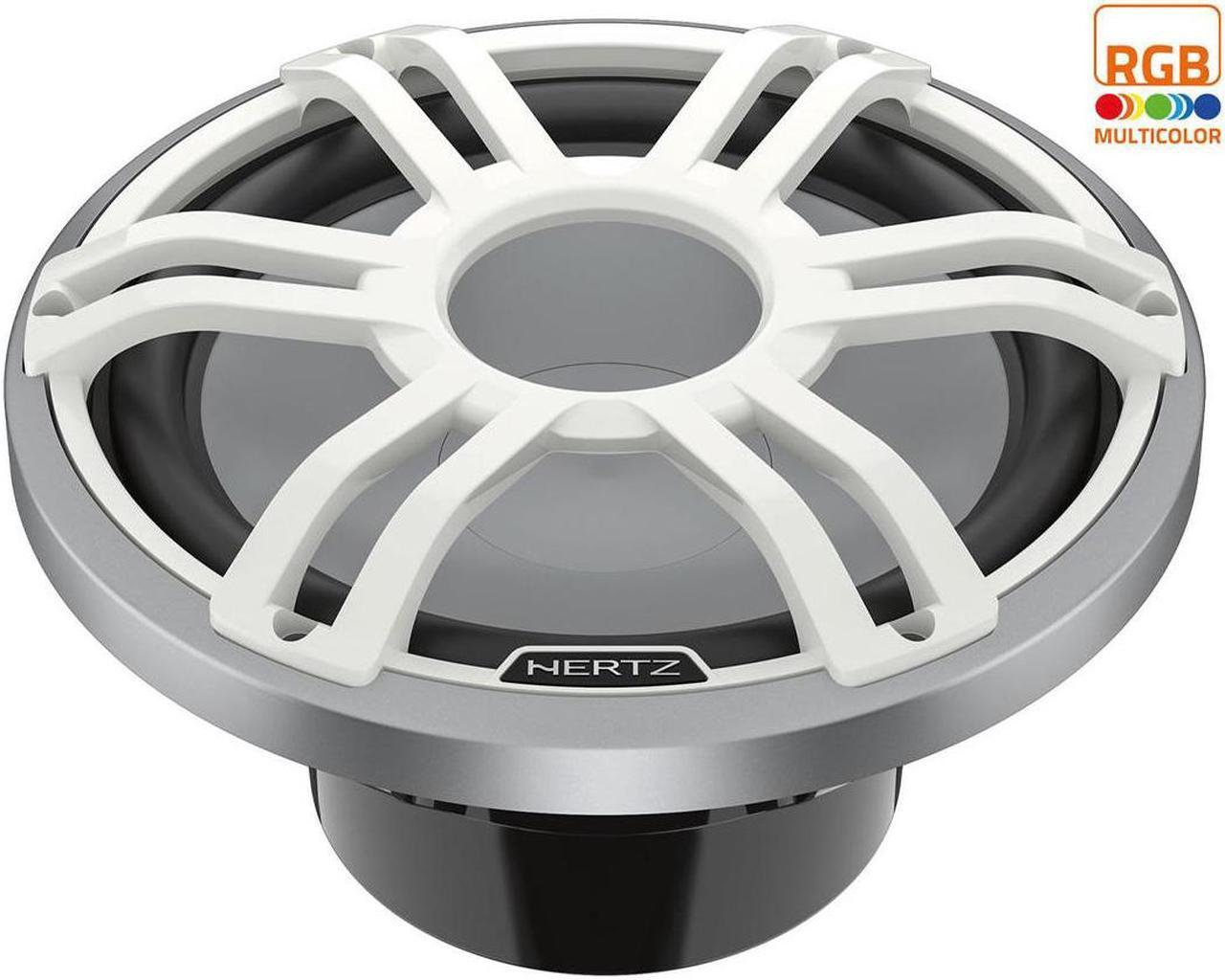 Hertz HMS 12 S2-LD-SW 12 2-Ohm Marine Sport RGB LED Subwoofer  White Sport Grille