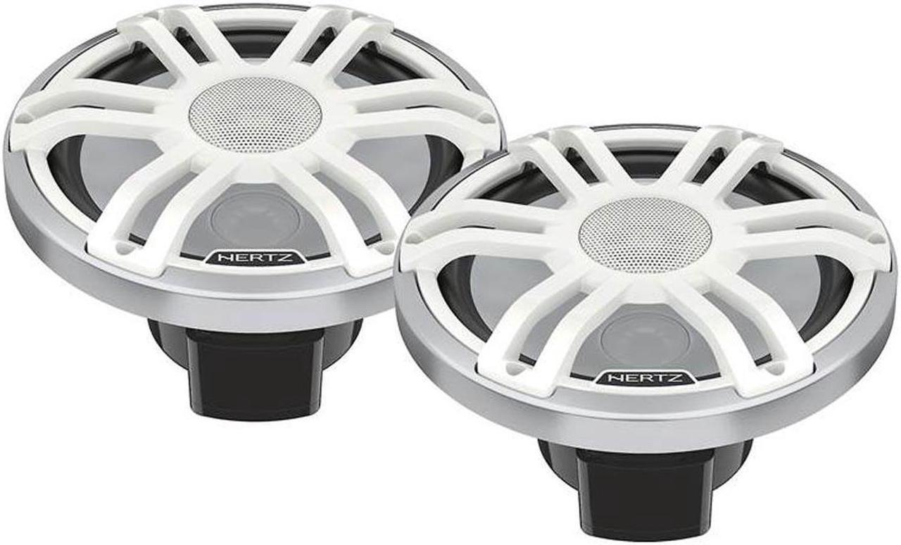 Hertz HMX 8 S-LD-SW 8 2-Way Marine Speakers with RGB LED Lighting  White