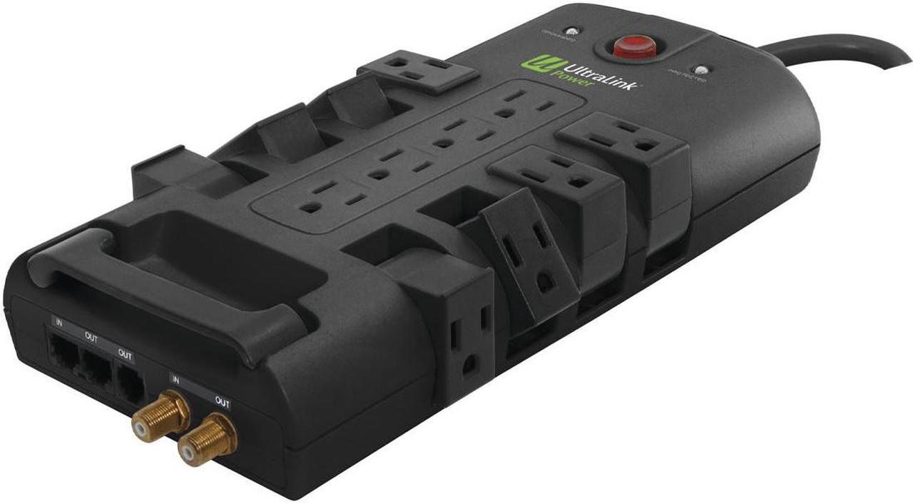 Ultralink PS1200R 12 Outlet Multimedia Surge Protector