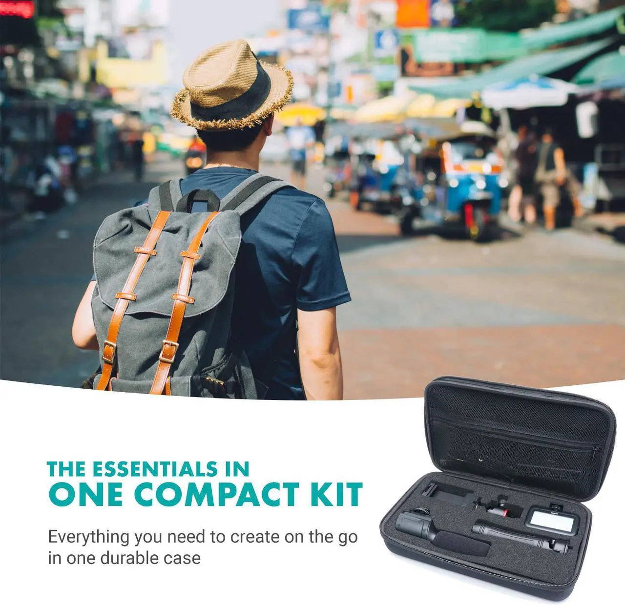 Alt view image 3 of 7 - Movo iVlogger Vlogging Smartphone/iPhone Video Kit W/ Tripod, Mic, LED Light - Compatible YouTube & Influencer Kit for Content Creators|Movo