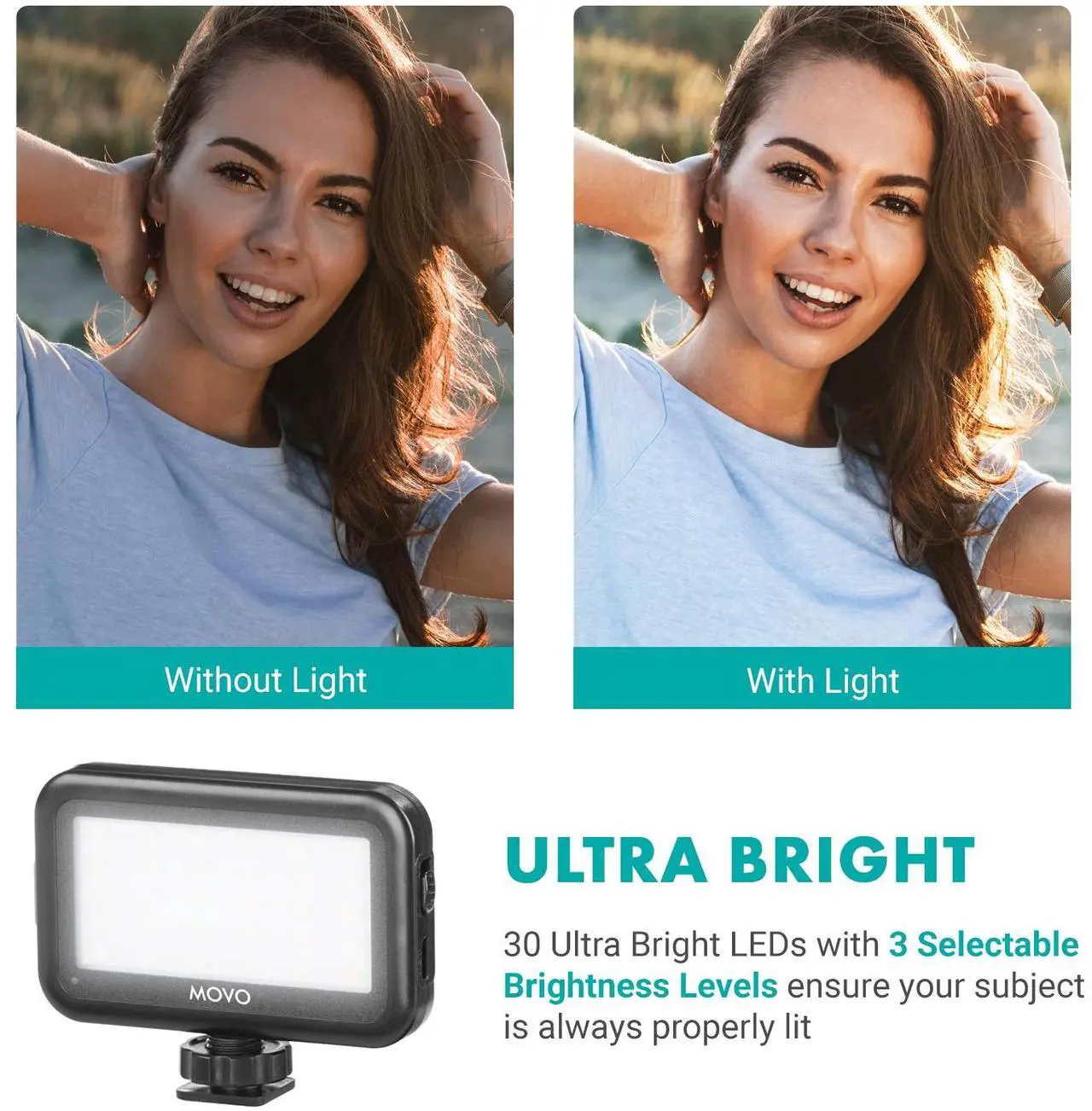 Alt view image 5 of 7 - Movo iVlogger Vlogging Smartphone/iPhone Video Kit W/ Tripod, Mic, LED Light - Compatible YouTube & Influencer Kit for Content Creators|Movo