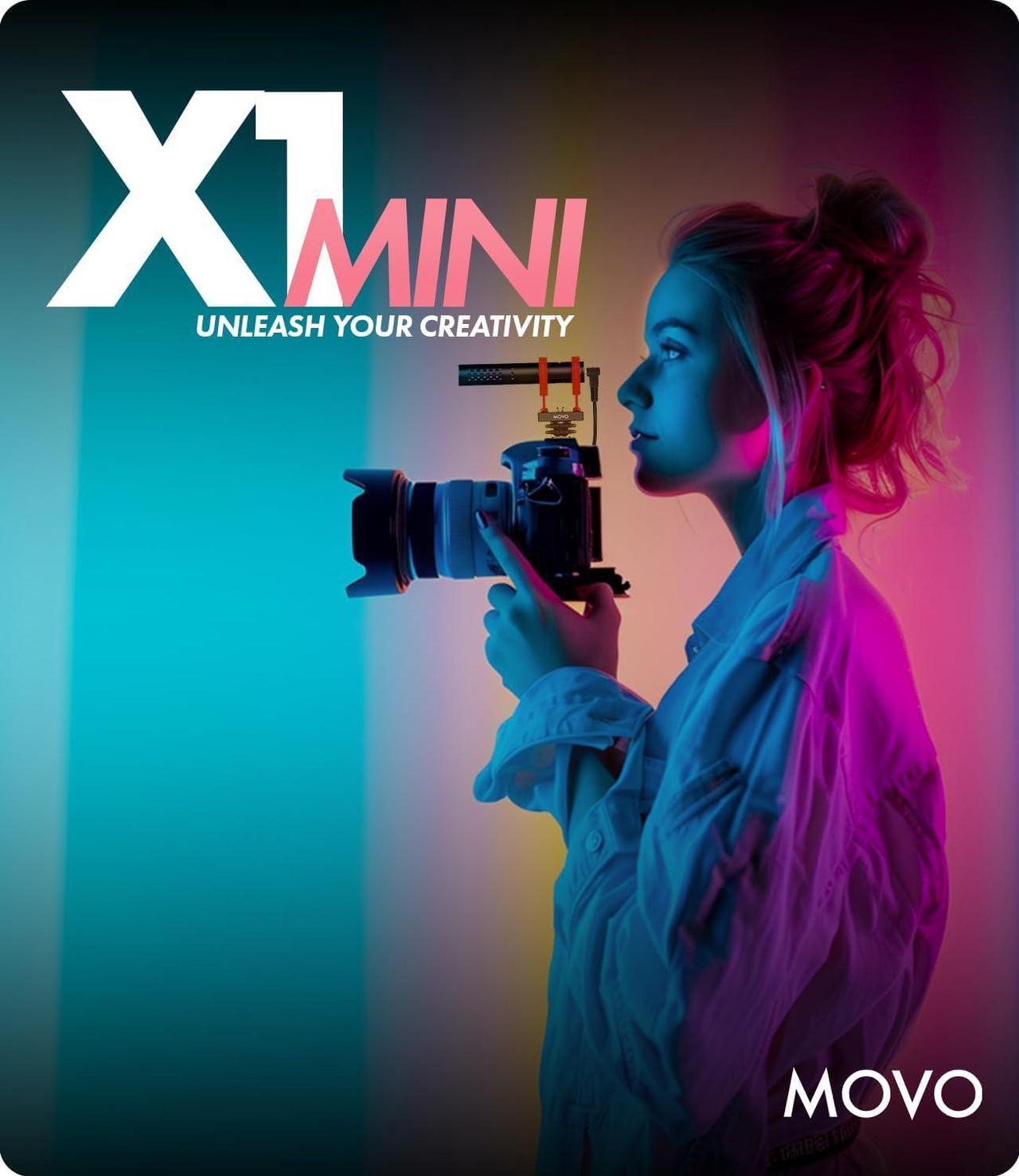 Alt view image 3 of 6 - Movo X1-Mini Video Shotgun Mic for Camera - Supercardioid 3.5mm/USB-C Analog/Digital Camera Microphone for DSLR, iPhone and Android Smartphones, Computers - Compatible with Canon EOS, Nikon, Sony