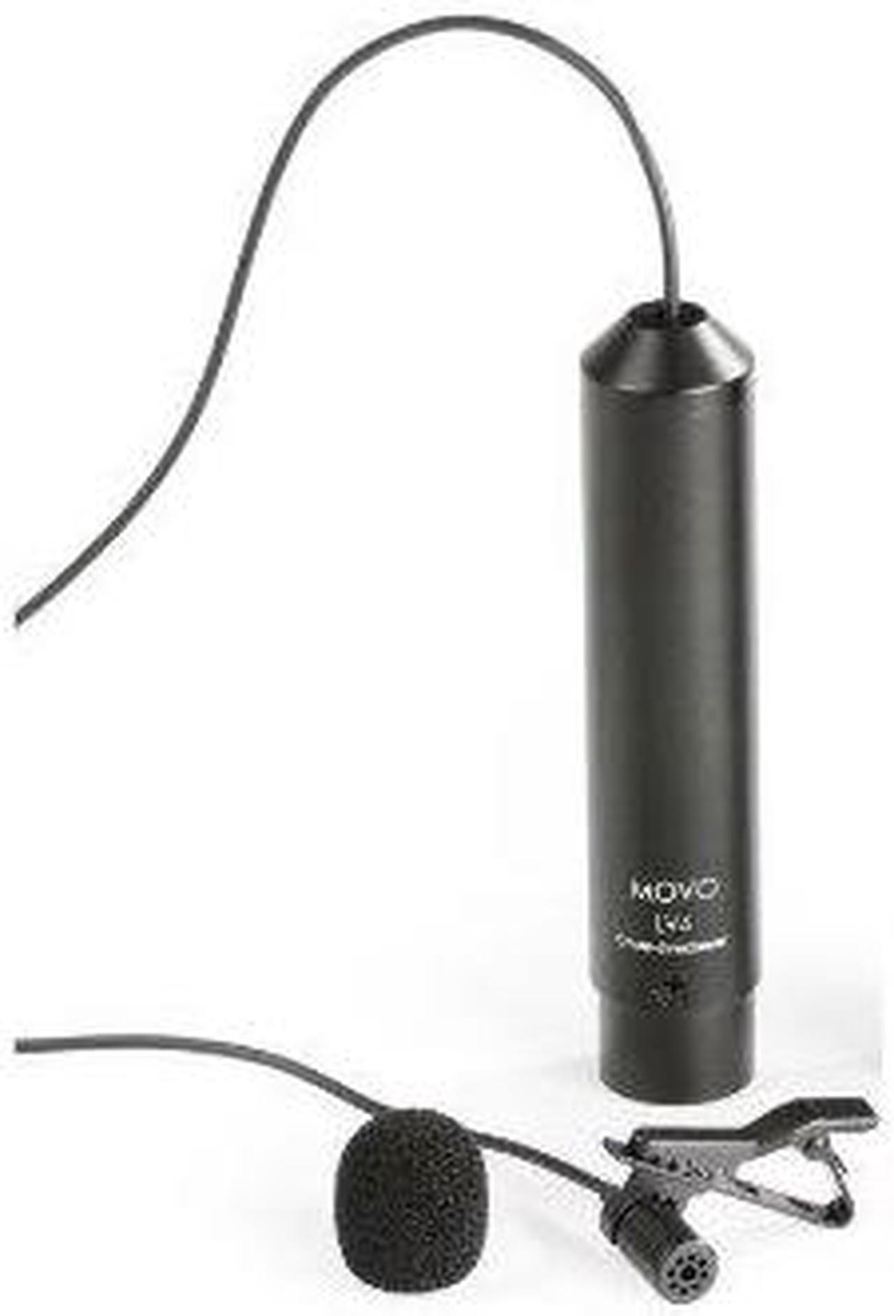 Alt view image 2 of 5 - Movo LV4-O XLR Phantom Power Lavalier Omnidirectional Microphone, with Lapel Clip and Windscreen