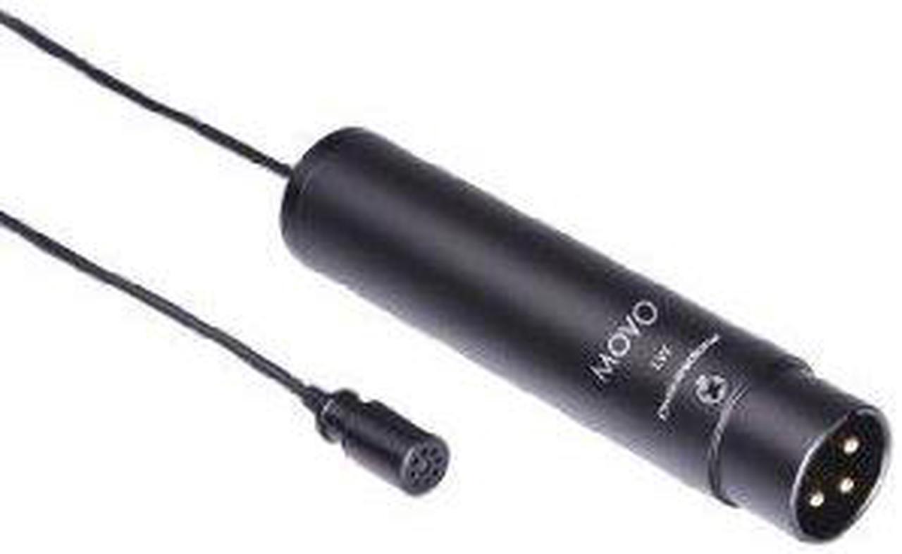 Alt view image 4 of 5 - Movo LV4-O XLR Phantom Power Lavalier Omnidirectional Microphone, with Lapel Clip and Windscreen