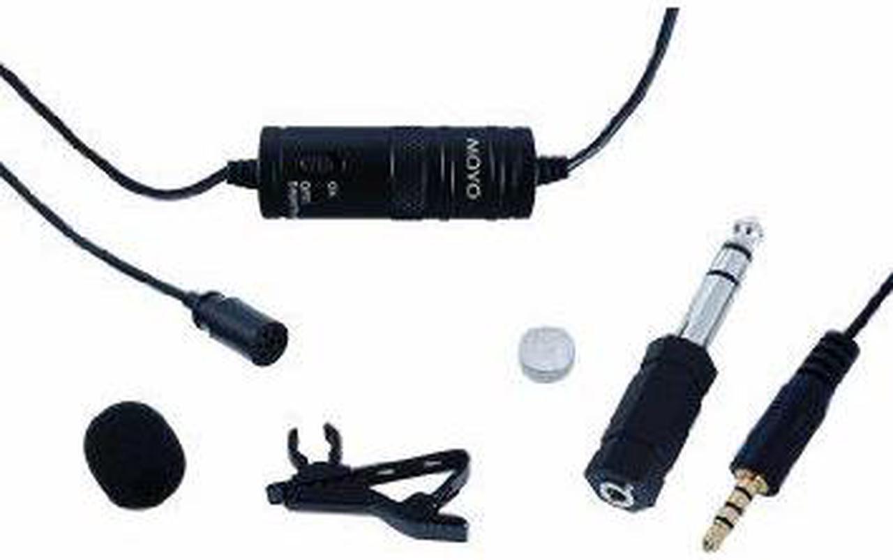 Alt view image 4 of 4 - Movo Lavalier Omnidirectional Condenser Microphone with 20' Cable for Canon VIXIA HF R500 & EOS 1D, 5D, 5DS, 6D, 7D, 60D, 70D, Digital Rebel T6i, T5i, T4i, T3i, T2i DSLR Cameras
