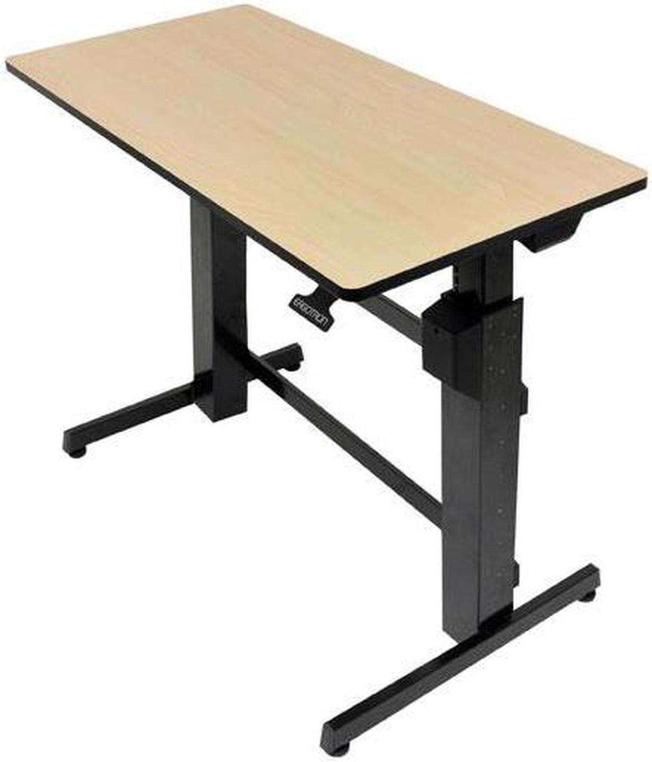 Ergotron 24-271-928 WorkFit-D, Sit-Stand Adjustable-Height Desk - Birch Surface