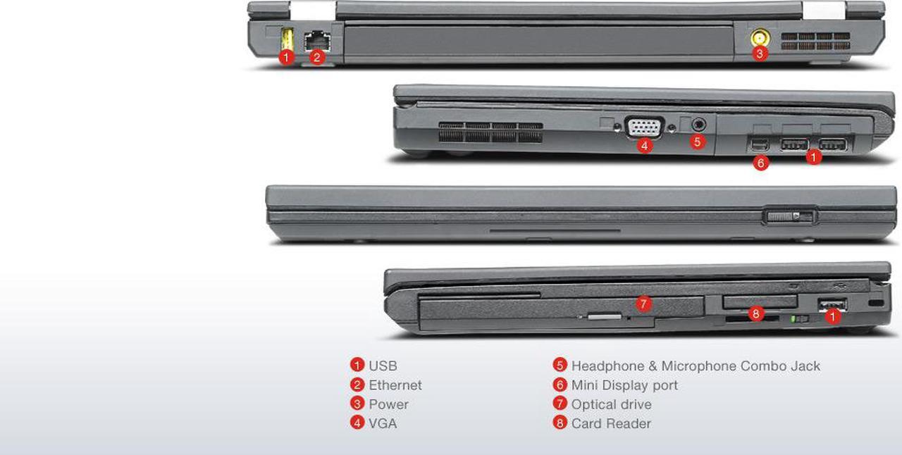 Alt view image 4 of 5 - Lenovo Thinkpad T430 - i5-3320M 2.6GHz - 16GB Memory - 1 TB SSD - 14" HD+ 1600x900 Windows 7 Pro 64 - 1 YEAR WARRANTY