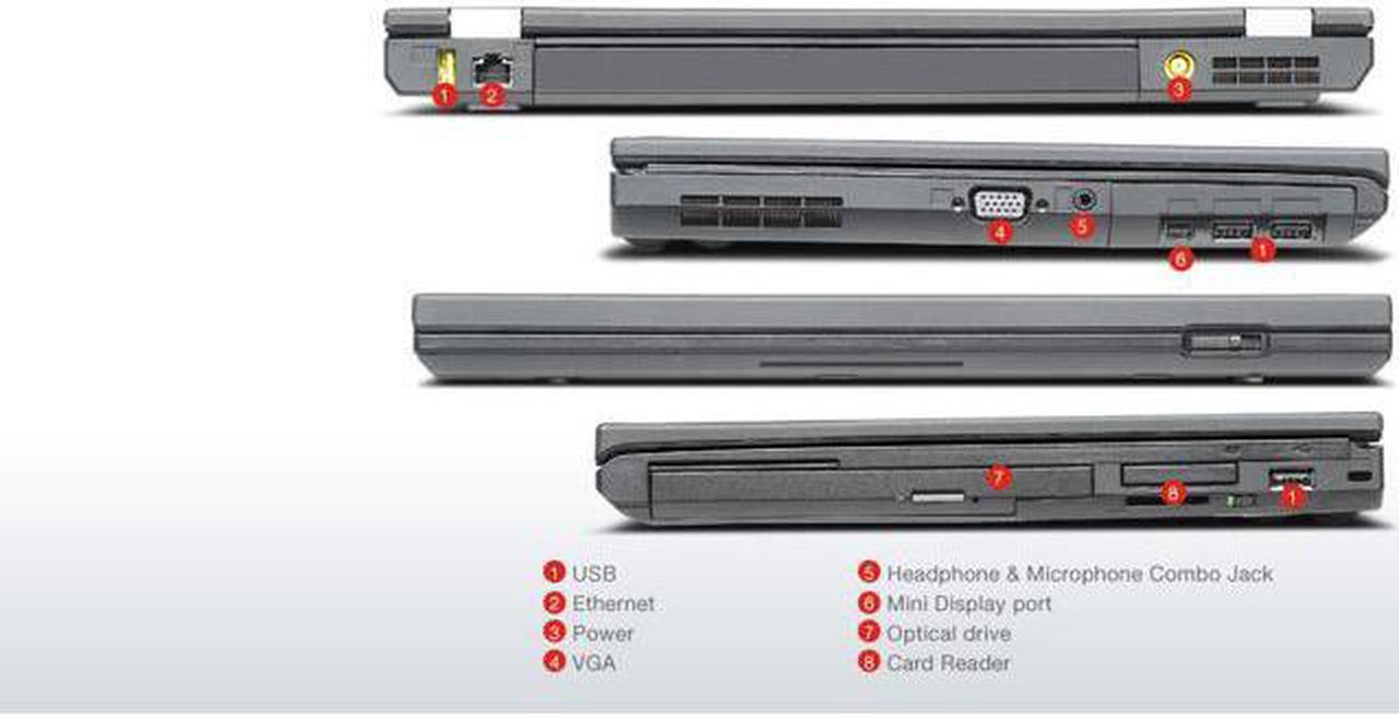 Alt view image 3 of 6 - Lenovo Thinkpad T430 - i5-3320M 2.6GHz - 8GB Memory - 256GB SSD - 14" HD Windows 10 Pro 64 - 1 YEAR WARRANTY  (Grade B)