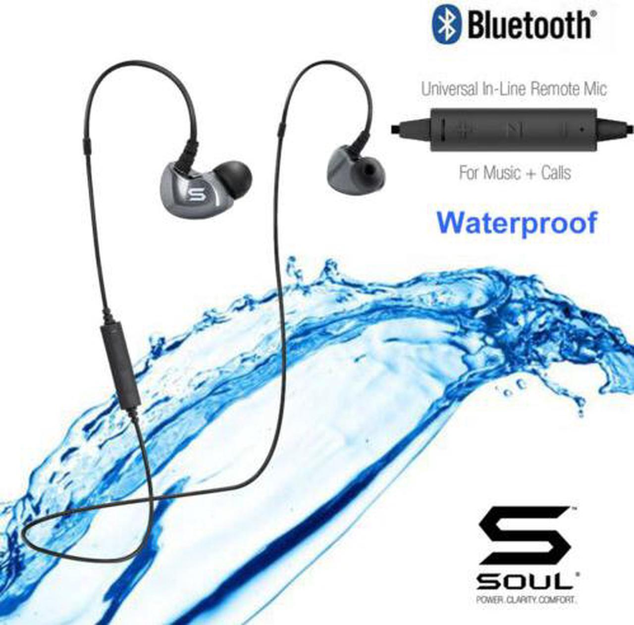 Main image of SOUL SS19 Bluetooth Headset Wireless Sport Stereo Headphones Earphone Earbuds With Mic - Black